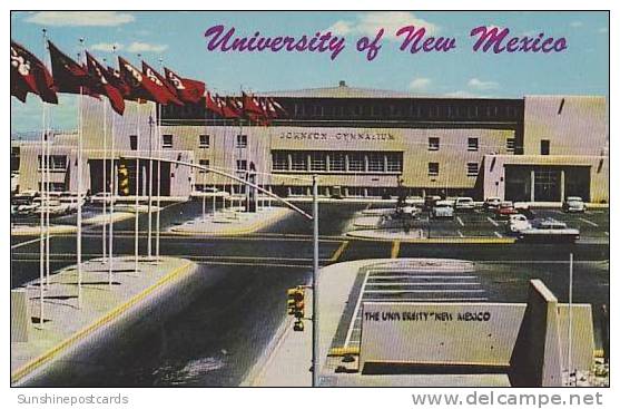 New Mexico Albuqerque Johnson Gymnasium And Entrance To University Of New Mexico - Albuquerque
