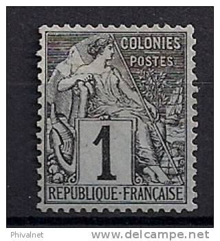 EMISIONES GENERALES, DUBOIS, YVERT 46 (*), AÑO 1881, COLONIAS FRANCESAS - Alphée Dubois