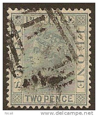 SIERRA LEONE 1884 2d Grey QV SG 30 U YJ221 - Sierra Leone (...-1960)