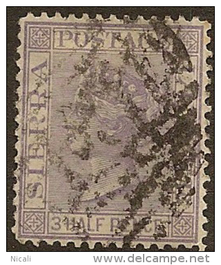 SIERRA LEONE 1876 1 1/2d Lilac QV SG 18 U YJ159 - Sierra Leone (...-1960)