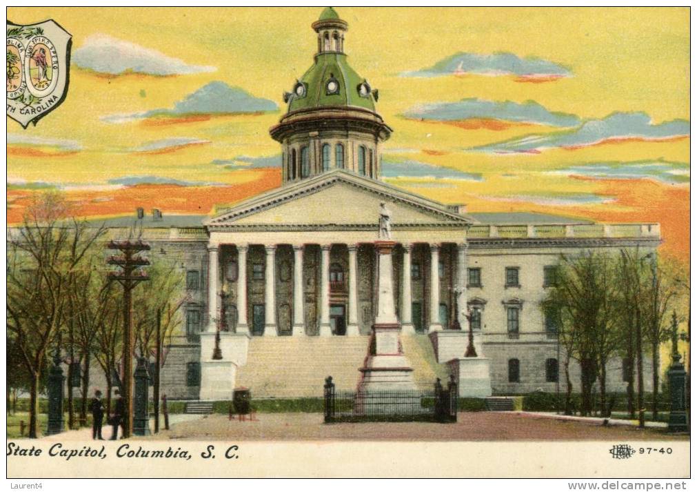 (212) Very Old Postcard- Carte Ancienne - USA - Capitol Colombia SC - Columbia