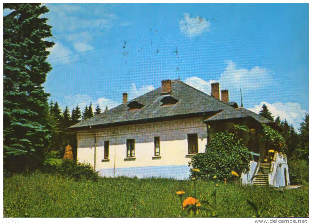 Romania-P.sta.postcard 1976-Mihail Sadoveanu Memorial House, Grand Master Of The United Romanian Freemasonry-2/scans - Massoneria