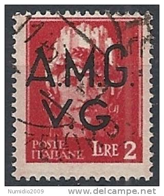 1945-47 TRIESTE AMG VG USATO IMPERIALE 2 LIRE - RR11495 - Usados