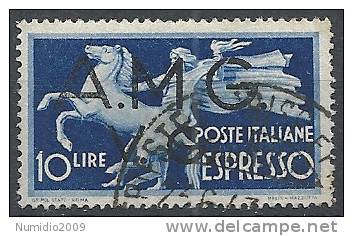 1946 TRIESTE AMG VG USATO ESPRESSO 10 LIRE - RR11498 - Gebraucht