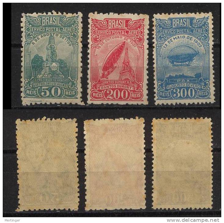 Brazil Brasilien Mi# 318-20 ** MNH AIRMAIL 1929 WZ7/fil G - Unused Stamps