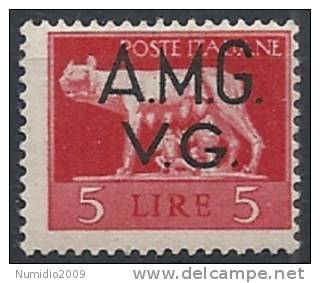 1945-47 TRIESTE AMG VG IMPERIALE 5 LIRE MNH ** - RR11501 - Nuovi