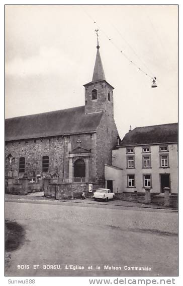 Bois Et Borsu, L'Eglise Et La Maison Communale (peu Vue, Automobile) - Clavier