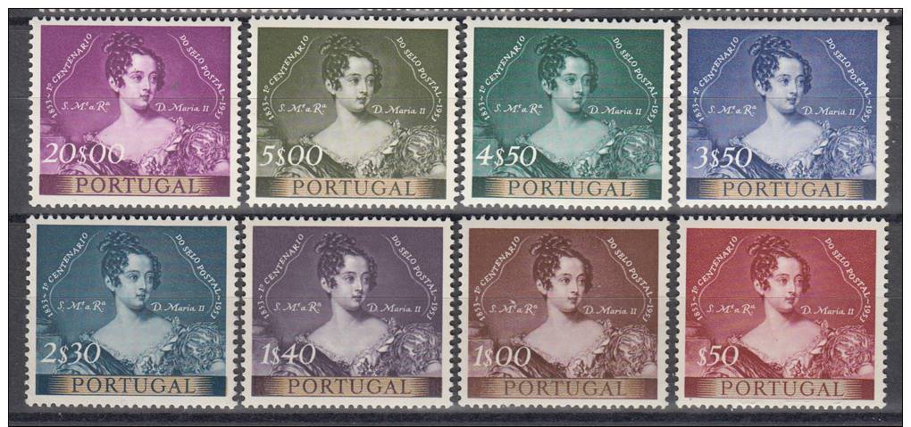 PORTUGAL 1953  CON  CHARNELA*.AFINSA:786/793. CENTENARIO SELO POSTAL PORTUGUÊS  .VER FOTO SES 221 - Nuevos