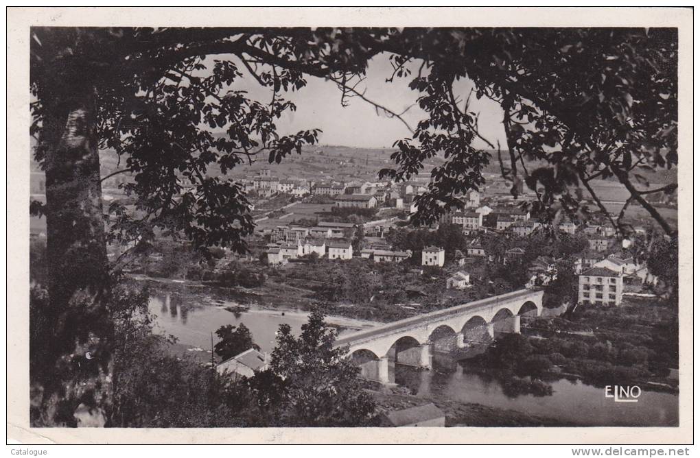 CPA  PHOTO 43 - RETOURNAC - Paysage Sur Le Pont De La Ville - Retournac