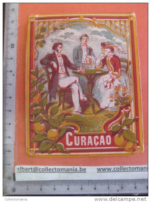 1 étiquette  XIX Ième  Litho  Artistique - CURACAO Curaçao  - Iprimeur G. Nissou (coin Bas Droit Petit Manque De Papier - Drink