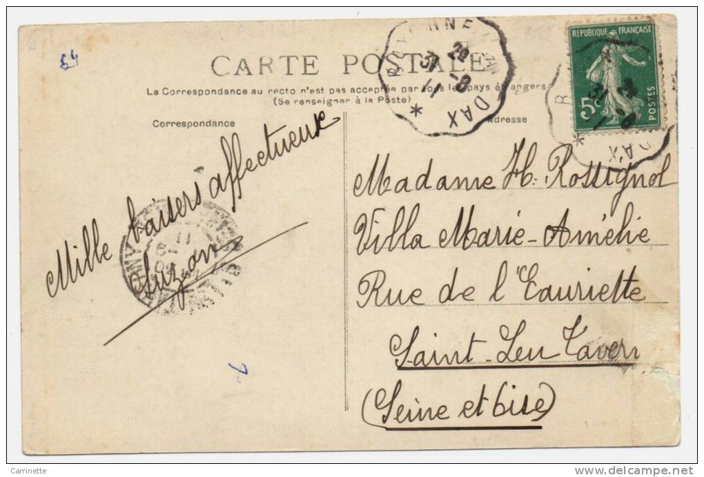 LE BOUCAU Près De BAYONNE - 64 - Hôtel De La Terrasse En 1911 - Achat Immédiat - Boucau