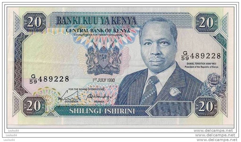 20 SHILINGI 1990 - N° G/59 489228 - Kenya - (Superbe, Non Circulé)- - Kenya