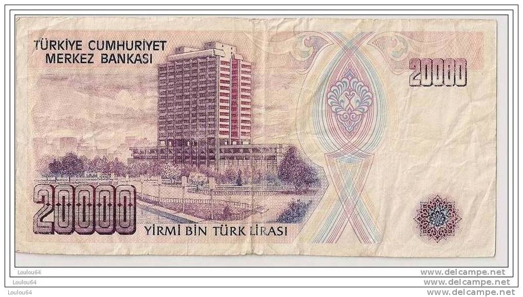 20000 Lirasi 1970 - N° C77 634646 - Turquie - - Turquie
