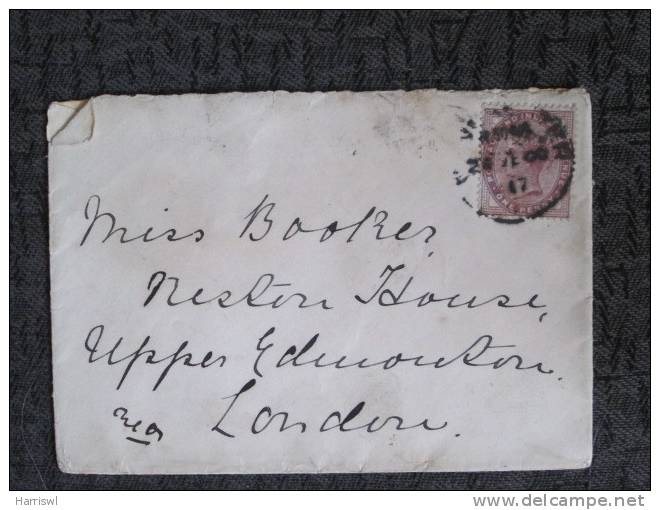 GB COVER 1881 1D LILAC - Lettres & Documents