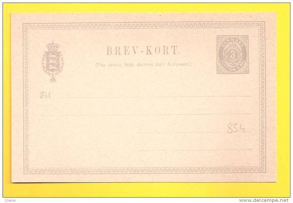 ENTIERS POSTAUX DANEMARK - Interi Postali