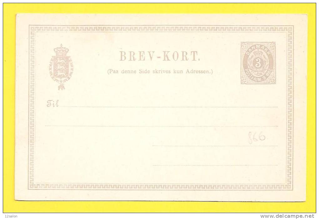 ENTIERS POSTAUX DANEMARK - Interi Postali