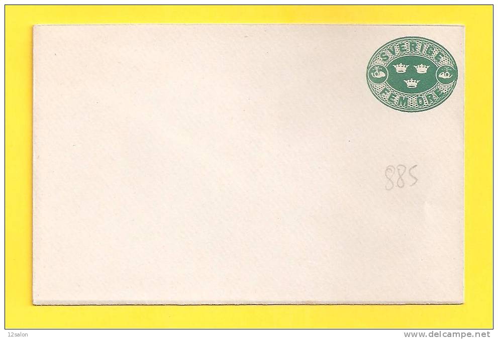 ENTIERS POSTAUX SUEDE - Postal Stationery