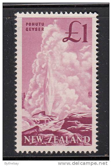 New Zealand MNH Scott #352 1pd Pohutu Geyser - Nuevos