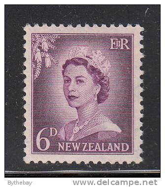 New Zealand MH Scott #311 6p Queen Elizabeth II - Unused Stamps