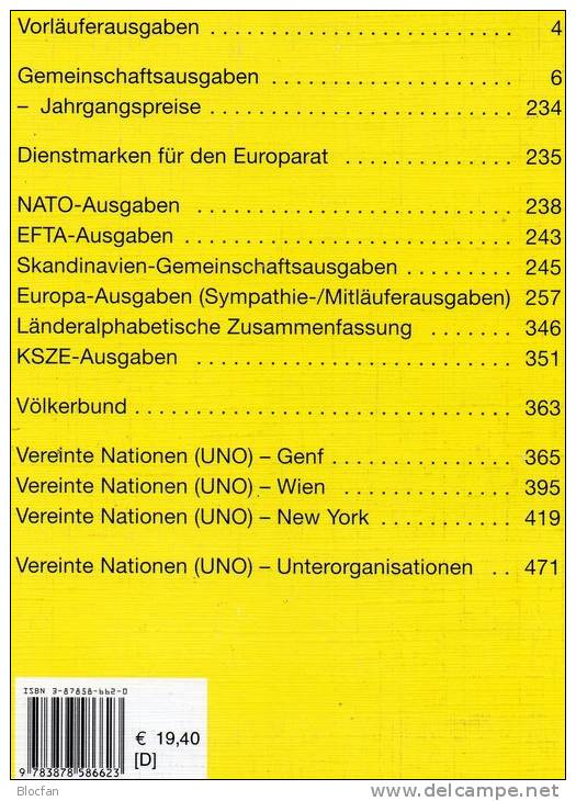 Michel Katalog CEPT+ UNO 2002 Europa-Motiv Antiquarisch 20€ Europarat EFTA Skandinavien- Sympathie- Mitläufer- NATO KSZE - Knowledge