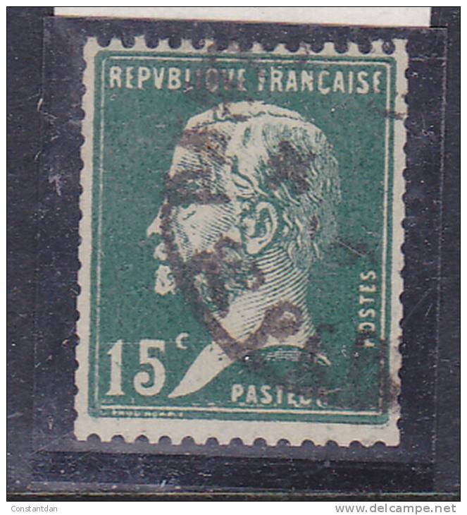 FRANCE N° 171 15C VERT TYPE PASTEUR DE ROULETTE OBL - Used Stamps