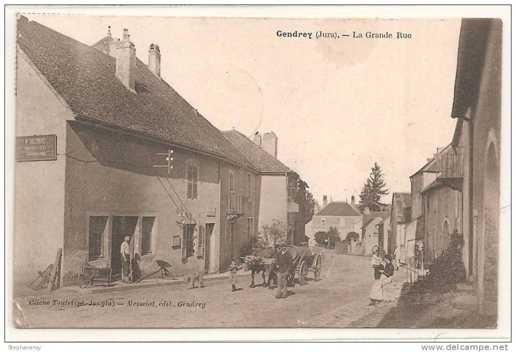 Gendrey  -  La Grande Rue. - Gendrey