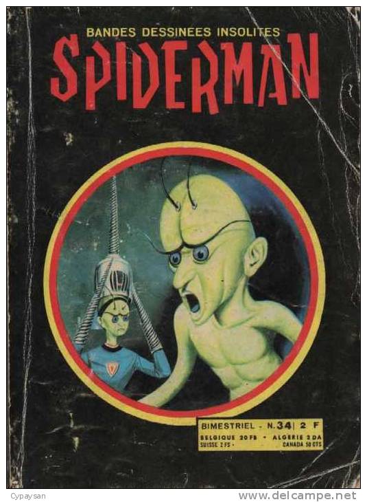 SPIDERMAN N° 34 BE OCCIDENT 12-1972 - Petit Format