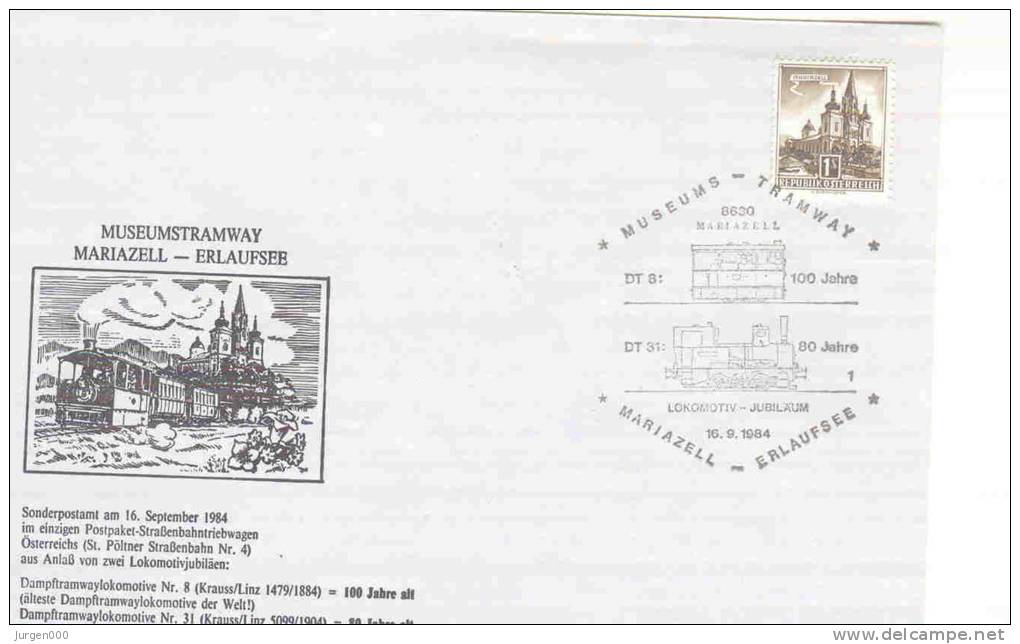 Rep.Osterreich - Museumstramway Mariazell - Erlaufsee - Lokomotivjubiläum -  16/9/1984  (RM0872) - Trains