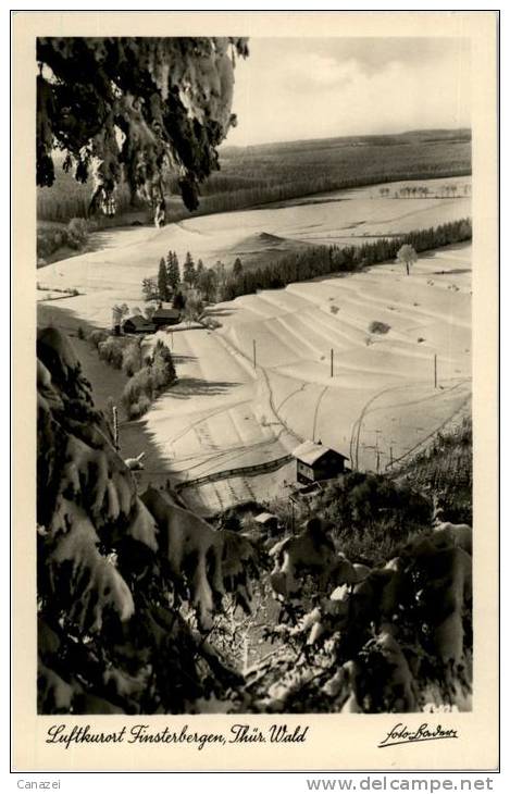 AK Finsterbergen, Blick Ins Obere Leinatal, Ung, 1956 - Friedrichroda