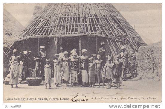 Sierra Leone - Girls Selling, Port Lokkoh (rare,animation, Seins Nus) - Sierra Leone