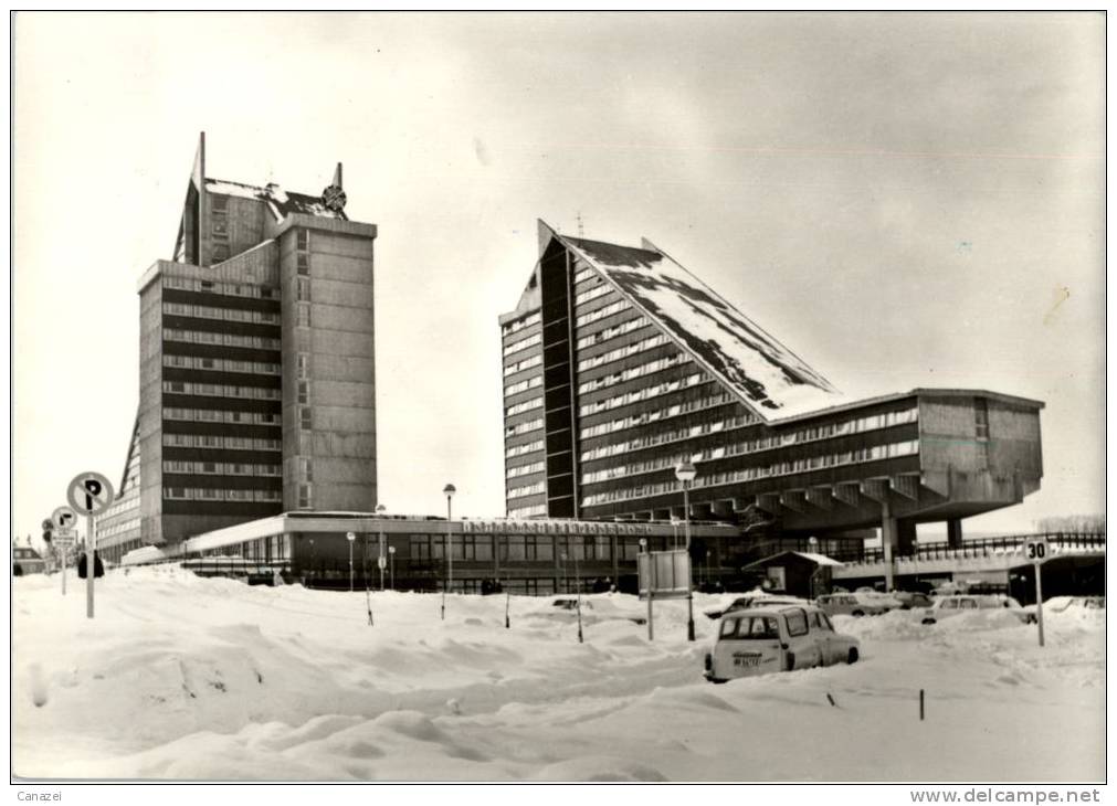 AK Oberhof, Interhotel Panorama, Beschr, 1974 (Wartburg) - Oberhof