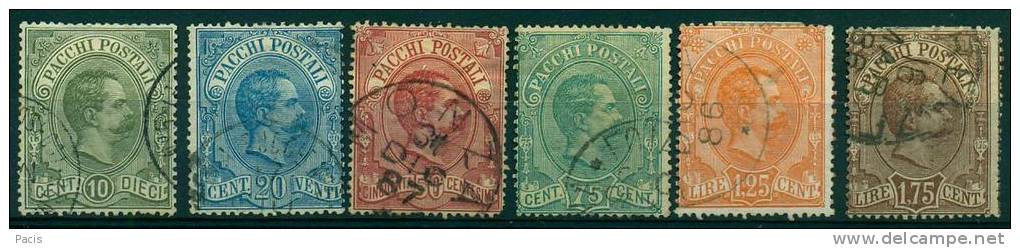 REGNO 1884-86 PACCHI POSTALI EFFIGIE UMBERTO I  ANNULLATI  EURO 575,00++++++++++ - Colis-postaux