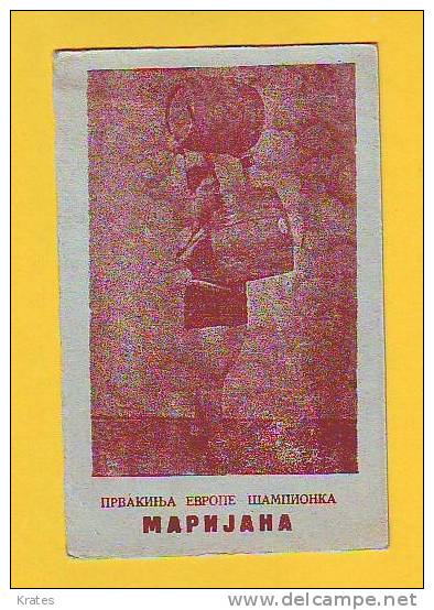 Postcard -  European Champion, Marijana      (V 17656) - Halterofilia