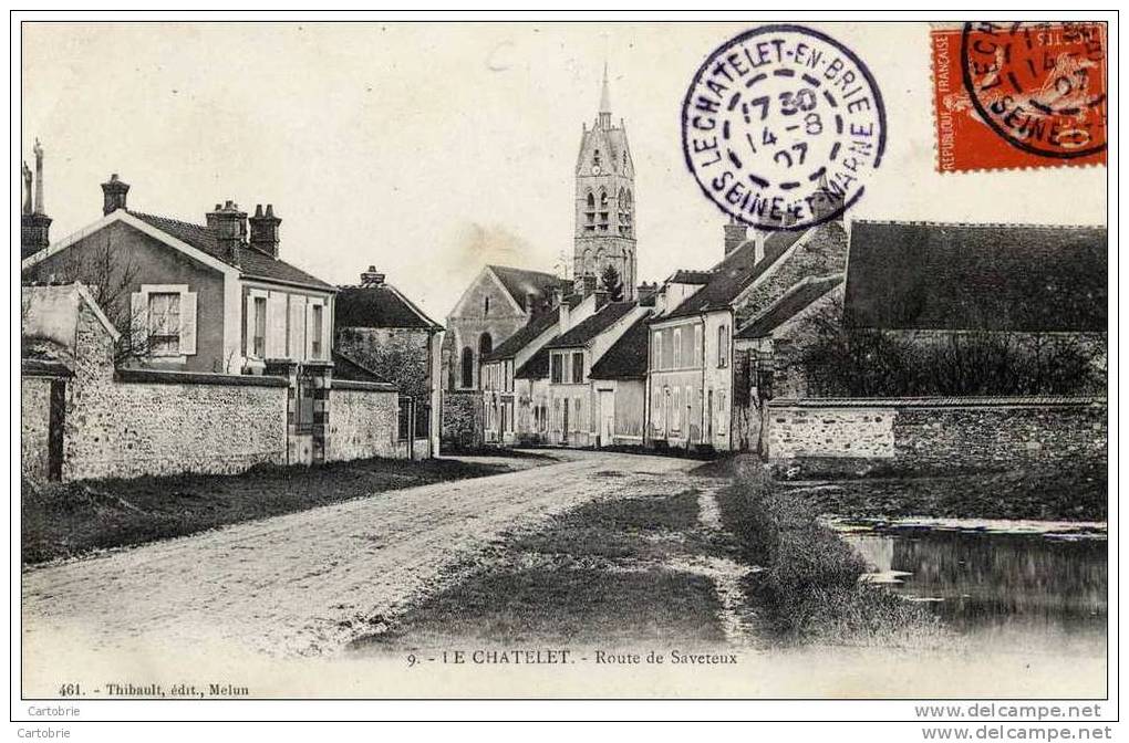 77 - LE CHÂTELET-EN-BRIE - Route De Saveteux - Le Chatelet En Brie