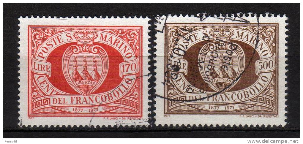 SAN MARINO - 1977 YT 943+944 USED - Usados