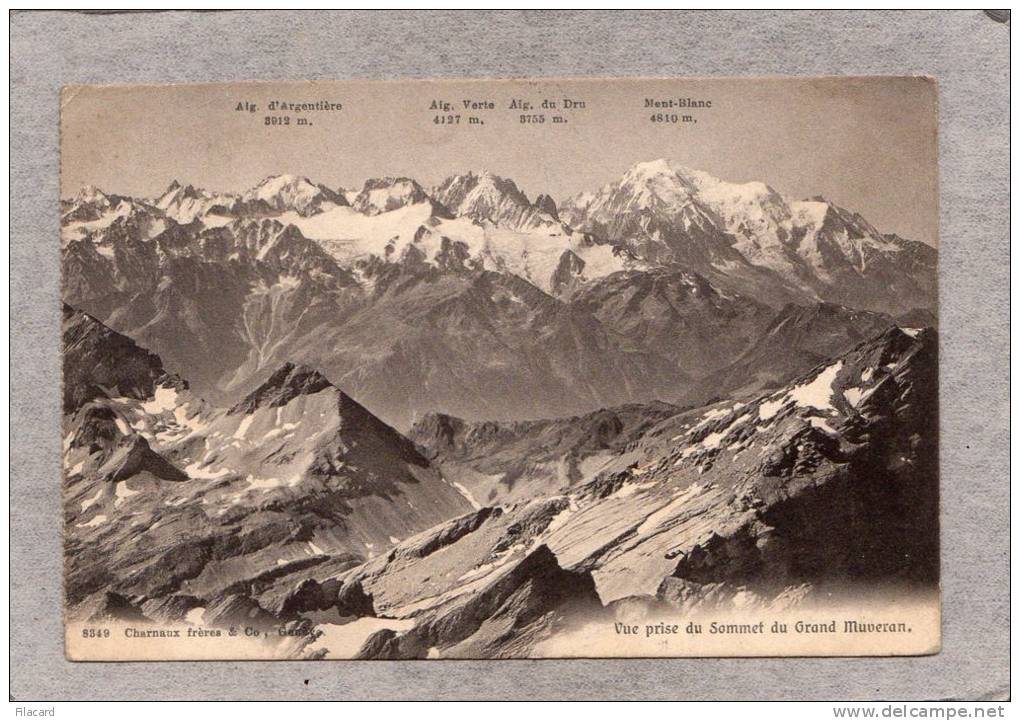 39203    Svizzera,  Vue  Prise  Du  Sommet  Du  Grand  Muveran,  VGSB  1917 - Autres & Non Classés