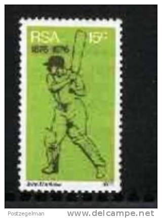 REPUBLIC OF SOUTH AFRICA, 1976, MNH Stamp(s)  Cricket Association,   Nr(s) 490 - Ongebruikt
