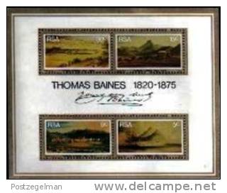 REPUBLIC OF SOUTH AFRICA, 1975, MNH Stamp(s) Block Nr. 3 Paintings T.Baines - Ungebraucht