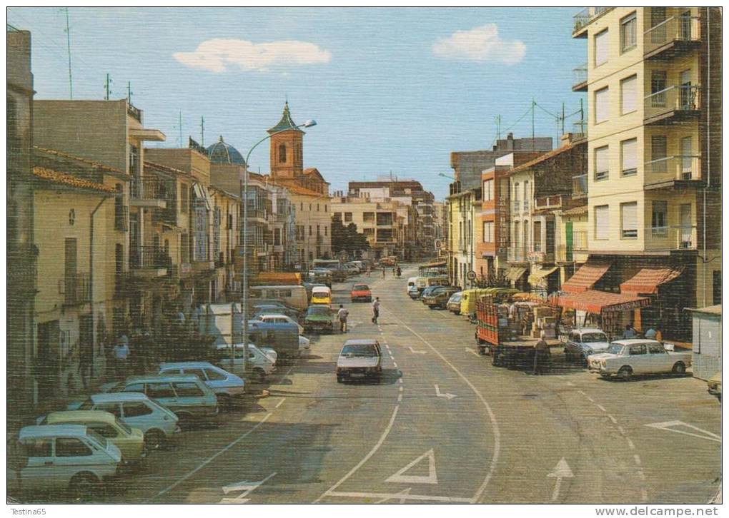 SPAGNA--BENICASIM--COSTA DEL AZAHAR--CALLE MAYOR--AUTO--CAR--ANIMACIÓN--FG--V 10-8-85 - Castellón