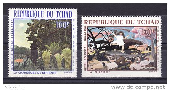 Chad - 1968 - ( Art - Painting - The Snake Charmer, By Henri Rousseau ) - MNH (**) - Grabados