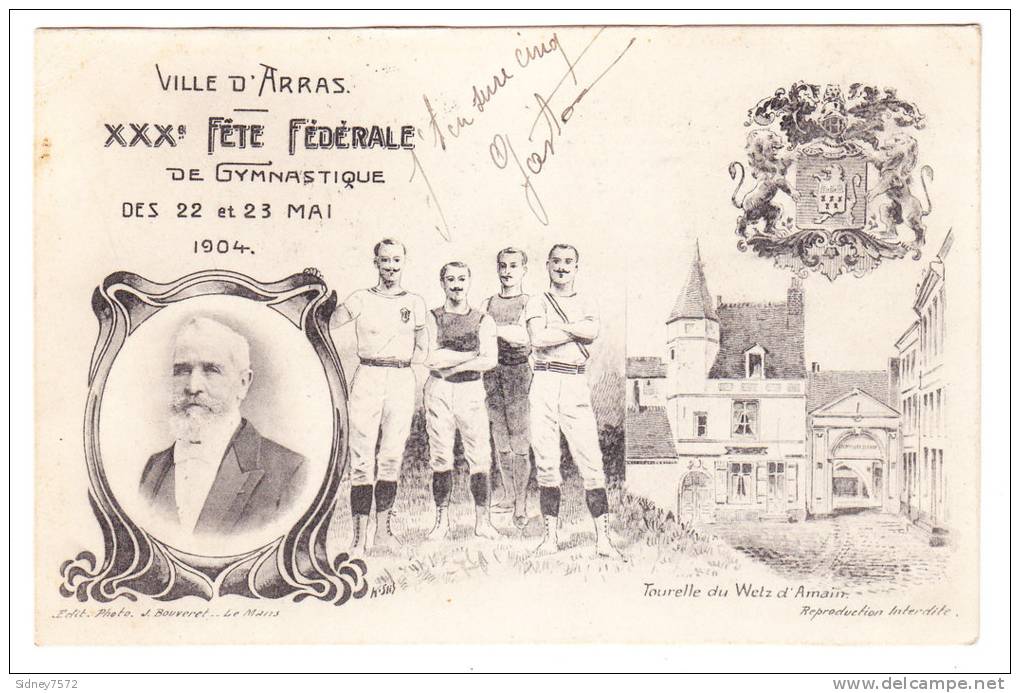 ARRAS _ Fête Fédérale De Gymnastique _ Tourelle Du Wetz D'Amain_ - Gymnastik