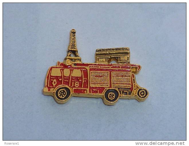 Pin's SAPEURS POMPIERS DE PARIS, FPT - Pompiers