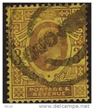 GB 1902 3d Purple/yellow KE VII SG 232 U RV2031 - Natal (1857-1909)