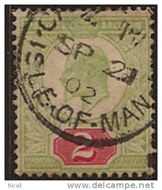 GB 1902 2d Yell Green & Red KE VII SG 225 U RV2021 - Zonder Classificatie