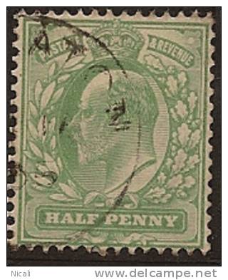 GB 1902 1/2d Pale Yell-green KEVII SG 217 U RV2013 - Zonder Classificatie