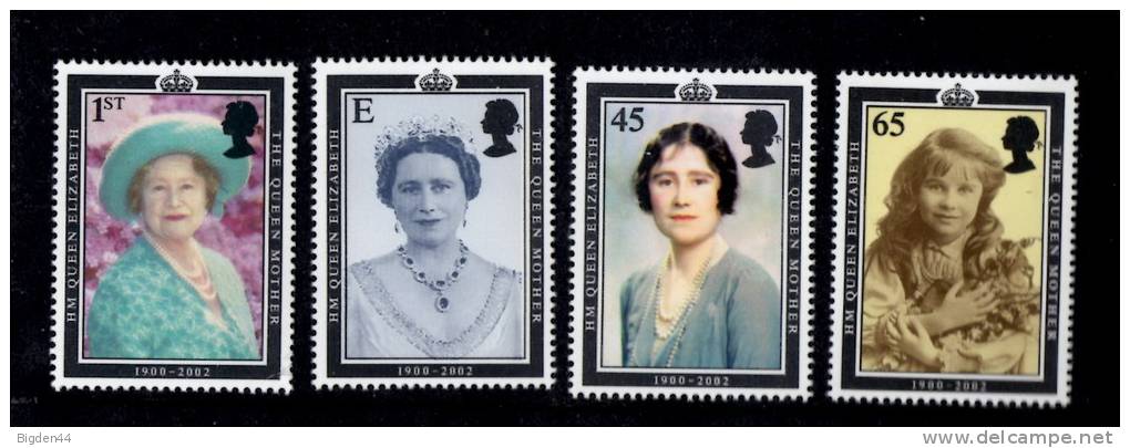 HM Queen Elizabeth (Reine Mère) Avec Carton Presentation (4 Timbres **) - Unused Stamps