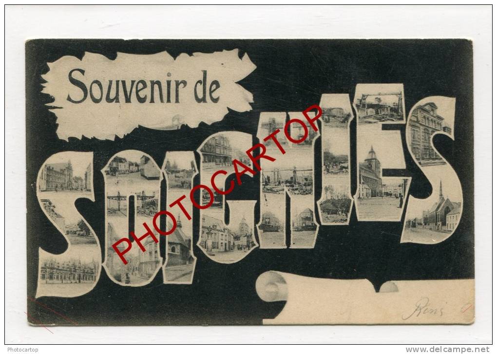 Souvenir De SOIGNIES-Multivues-BELGIQUE-BELGIEN-1905- - Soignies