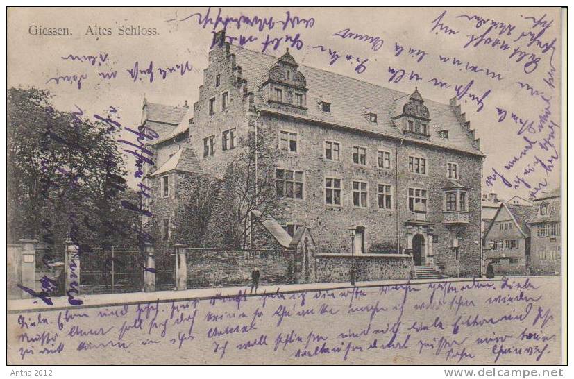 Litho Giessen A.d. Lahn Altes Schloss Wohnhaus 4.8.1914 - Giessen