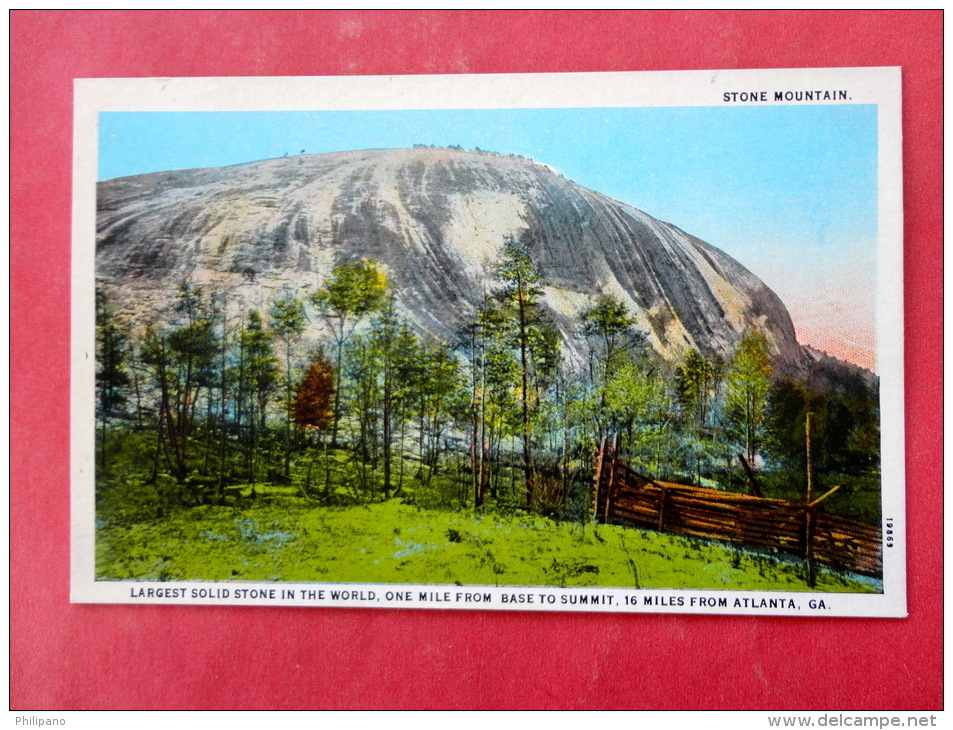 GA - Georgia > Atlanta   Stone Mountain Not Mailed -- Ref 951 - Atlanta