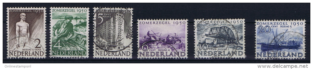 Netherlands, 1950 NVPH 550-555,  Used - Usati